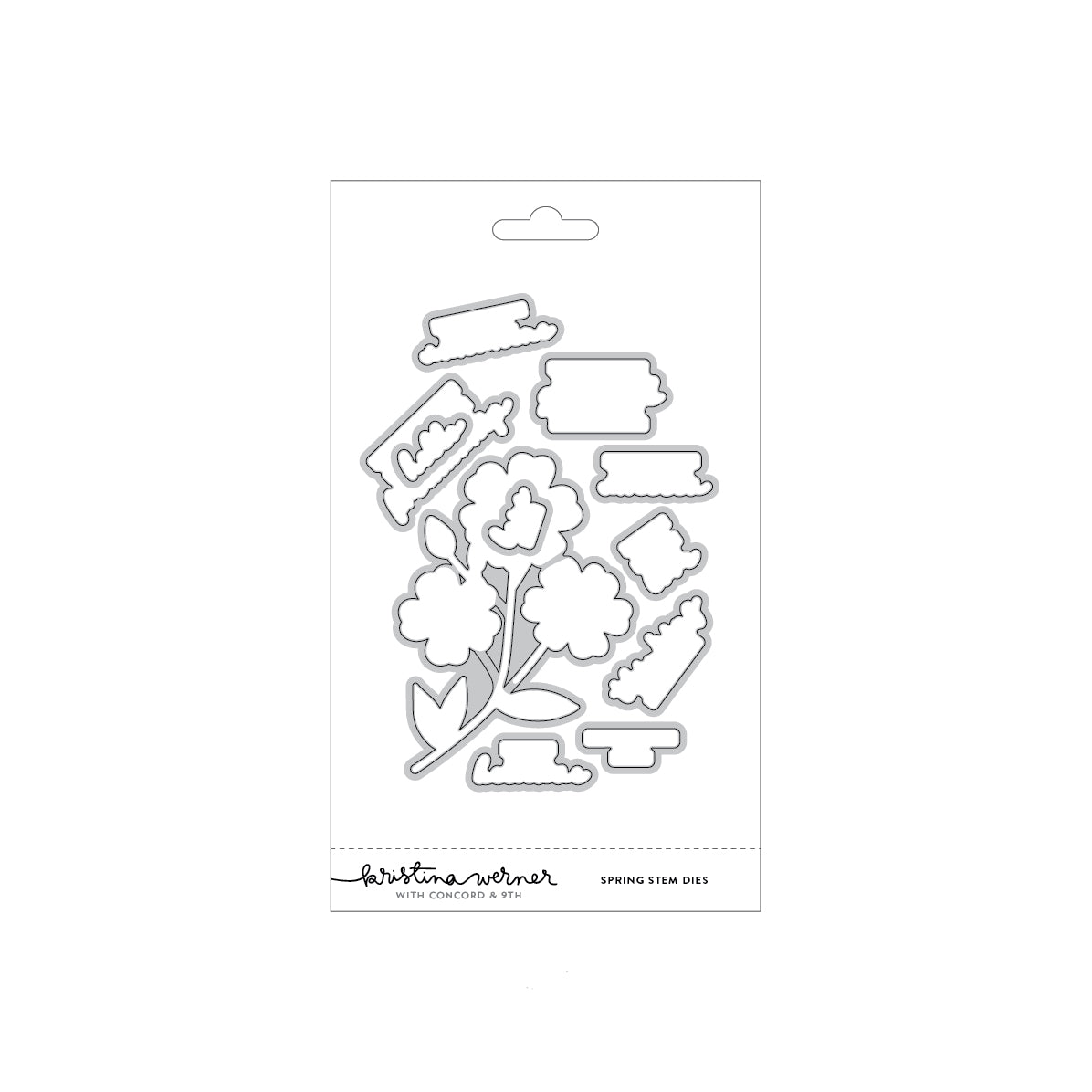 Concord & 9th KW Spring Stem Stamps (4 x 6) & die bundle