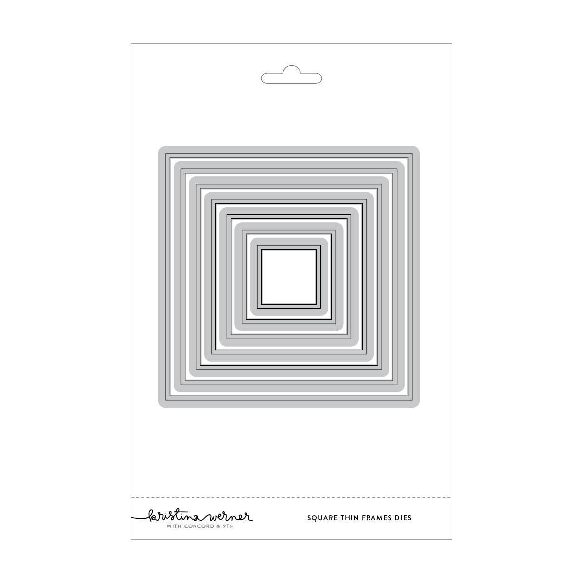 Concord & 9th KW Square Thin Frames Dies