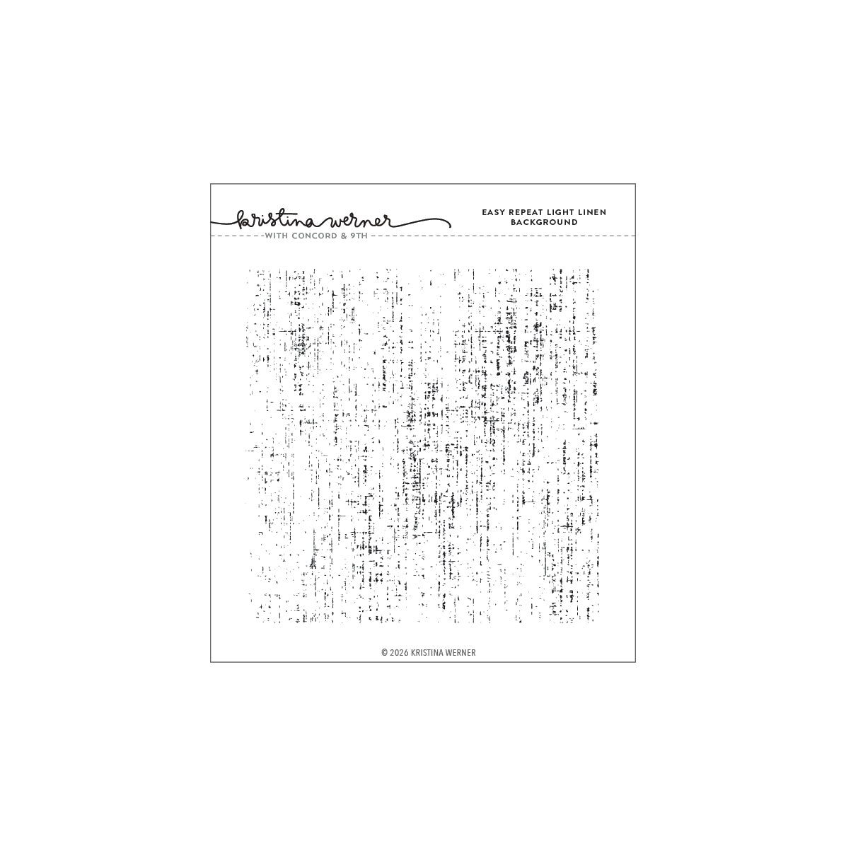 Concord & 9th KW Easy Repeat Light Linen Background Stamp
