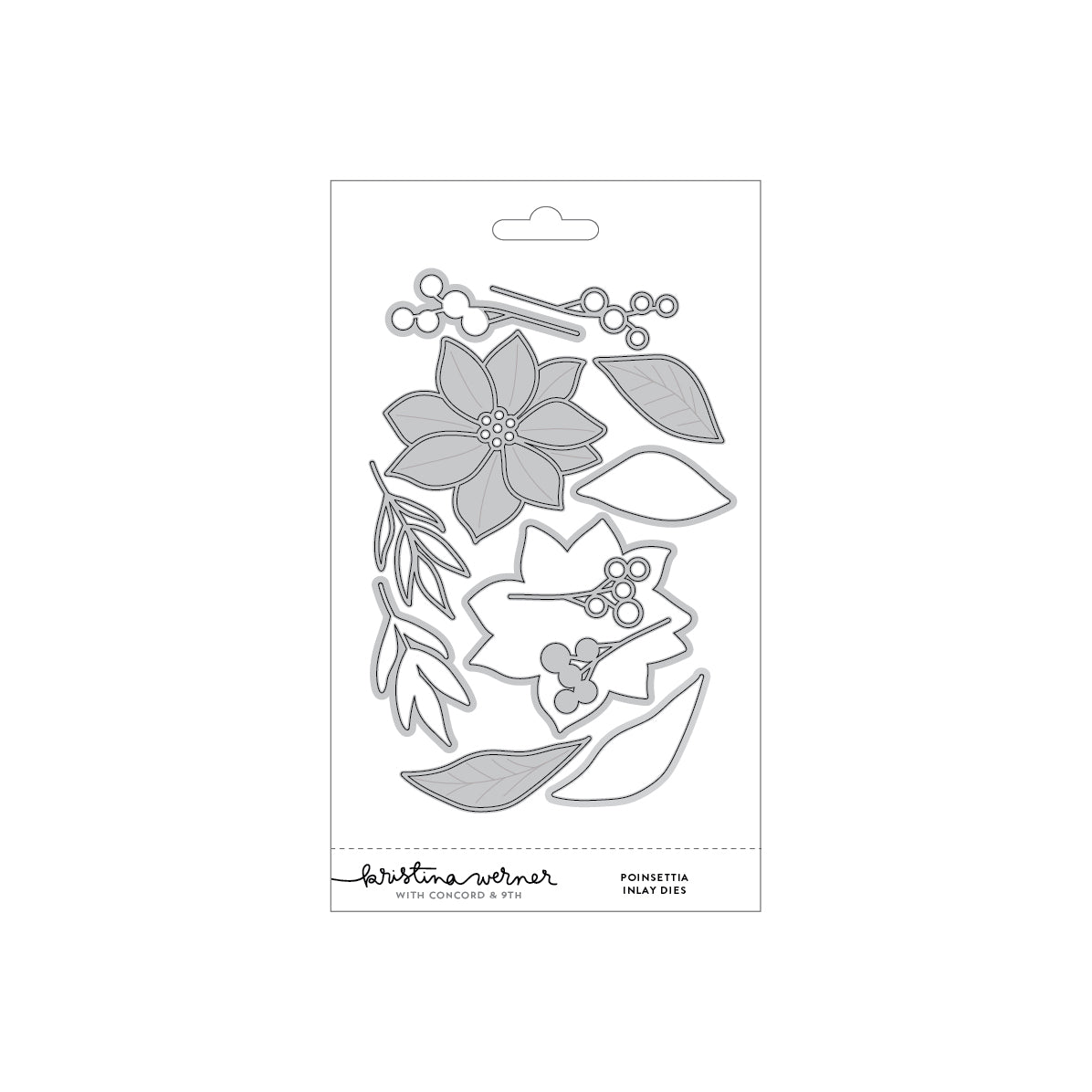Concord & 9th KW Poinsettia Inlay Dies