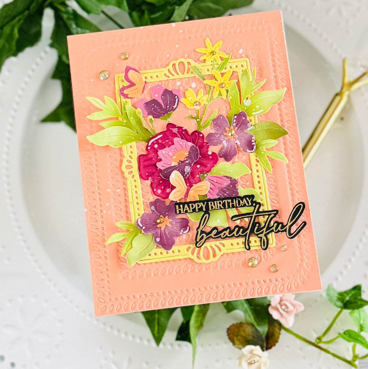 Pinkfresh Studio Golden Poppies die & Stencil Bundle