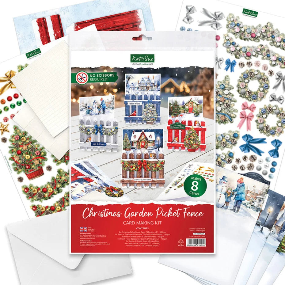 Katy Sue Christmas Picket Fence Kit (17-10099CGP)