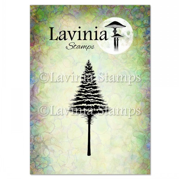 Lavinia Stamp Snowy Fir Tree Small Stamp LAV929