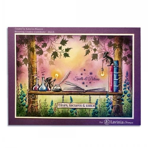 Lavinia Stamp Book of Spells Stamp LAV959
