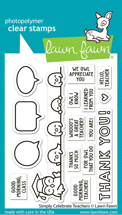 Lawn Fawn LF3740/LF3741 – Simply Celebrate Teachers Stamp & Die Bundle