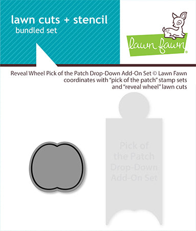 Lawn Fawn LF 3859 reveal wheel pick of the patch drop-down add-on set