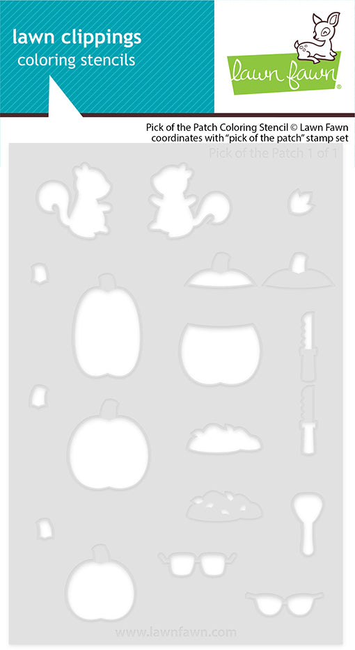 Lawn Fawn LF 3875 pick of the patch coloring stencil