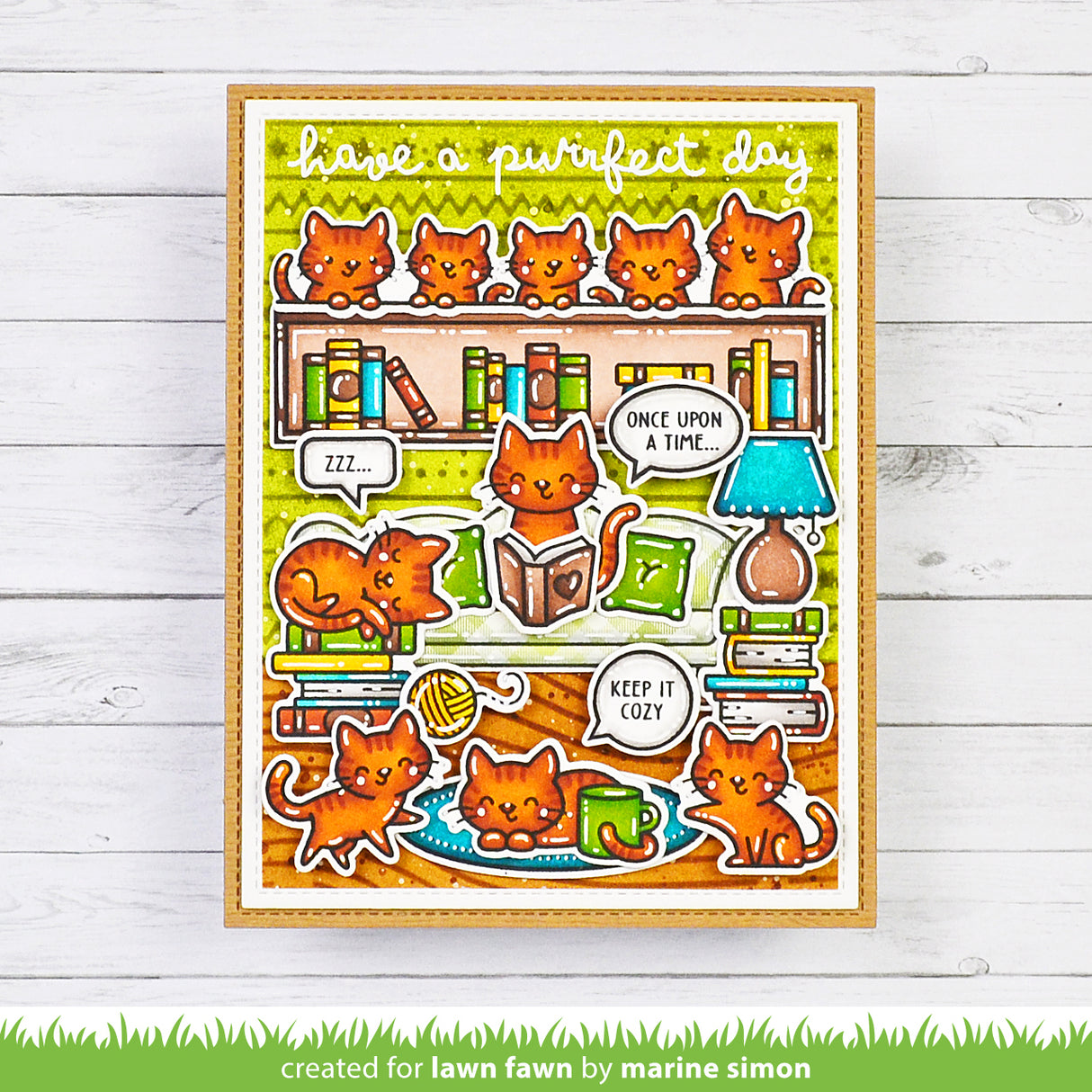 Lawn Fawn LF3896 - Stamps - Cozy Cats