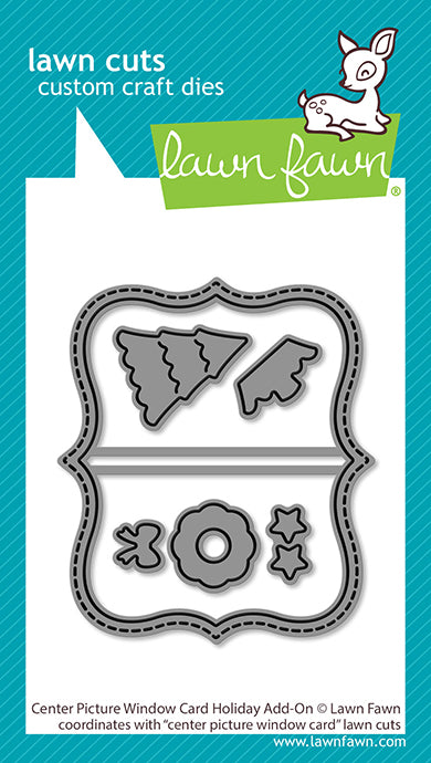 Lawn Fawn LF3918 - Lawn Cuts - Center Picture Window Card Holiday Add-On Dies