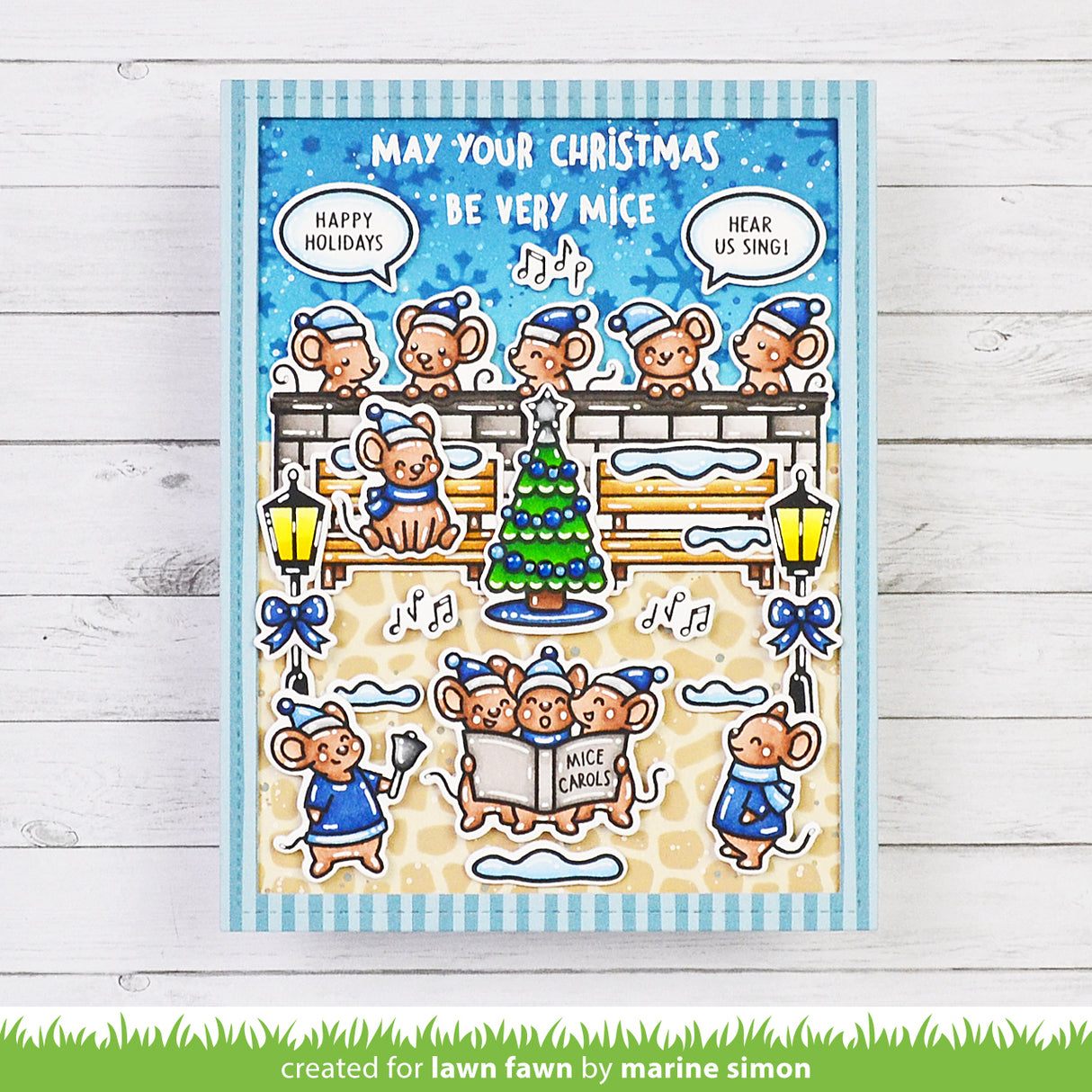 Lawn Fawn LF3923 - Lawn Clippings - Snowflakes Stencil