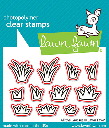 Lawn Fawn All the Grasses Stamp & Die Bundle LF4037/LF4038