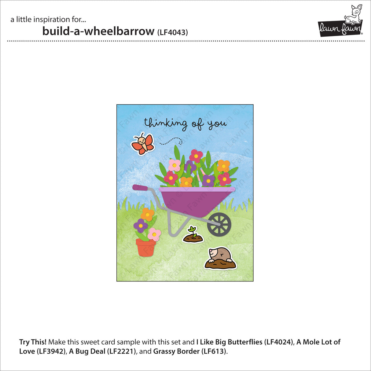 Lawn Fawn LF4043 - Lawn Cuts - Build-A-Wheelbarrow Dies