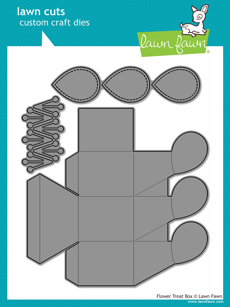 Lawn Fawn LF4044 - Lawn Cuts - Flower Treat Box Dies