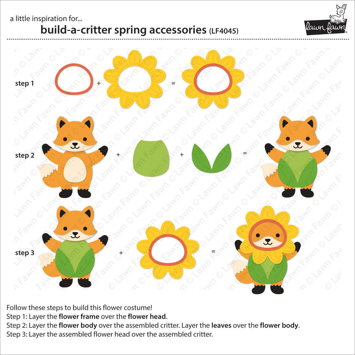 Lawn Fawn LF4045 - Lawn Cuts - Build-A-Critter Spring
Accessories Dies