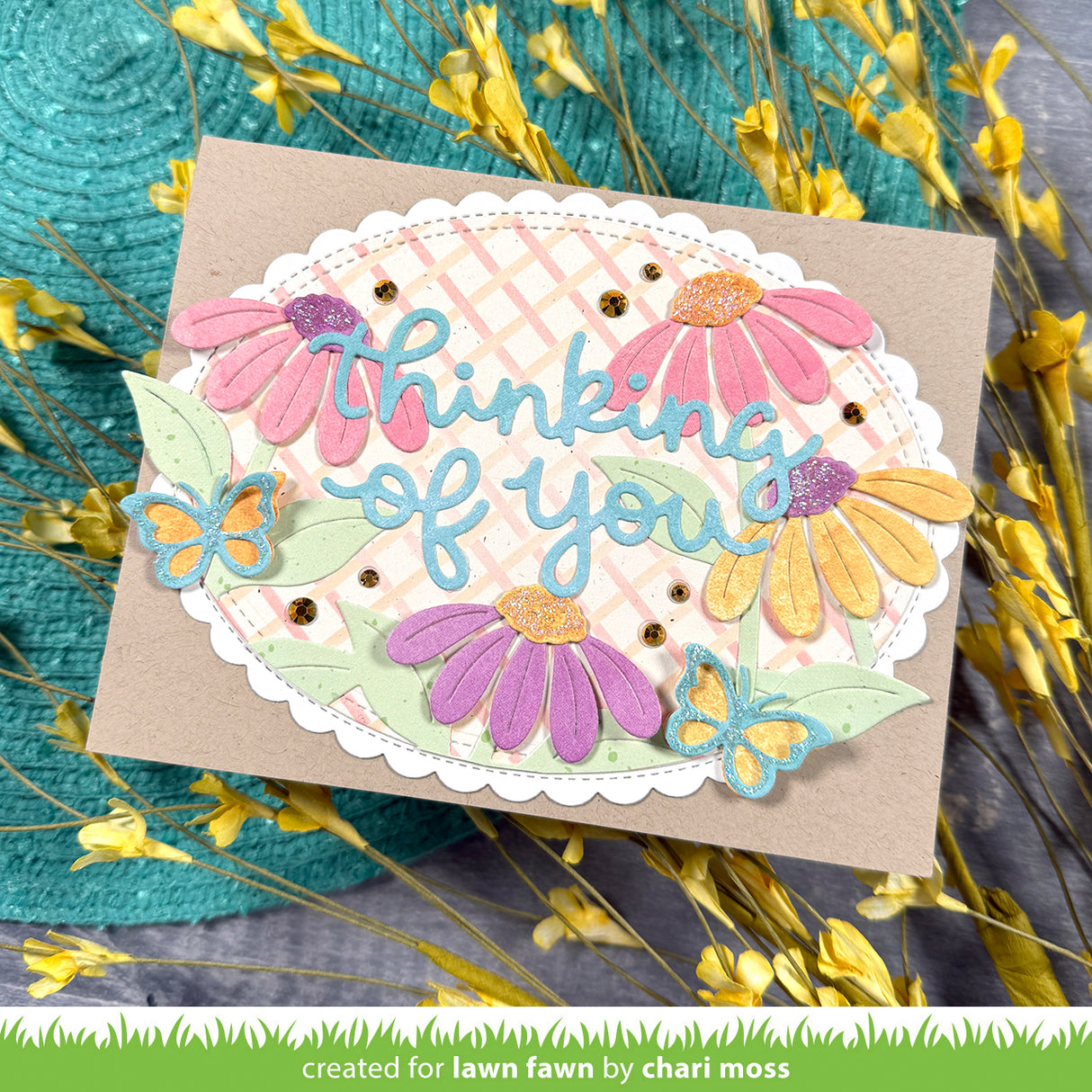 Lawn Fawn LF4050 - Stitched Scalloped Oval Stackables Dies