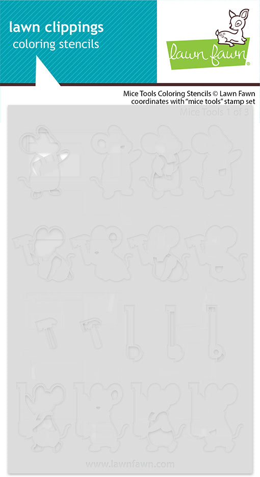 Lawn Fawn LF4067 – Mice Tools Stencil