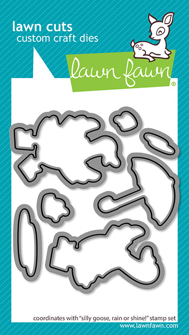 Lawn Fawn LF4072/LF4073 – Silly Goose Rain or Shine Stamp & Die Bundle