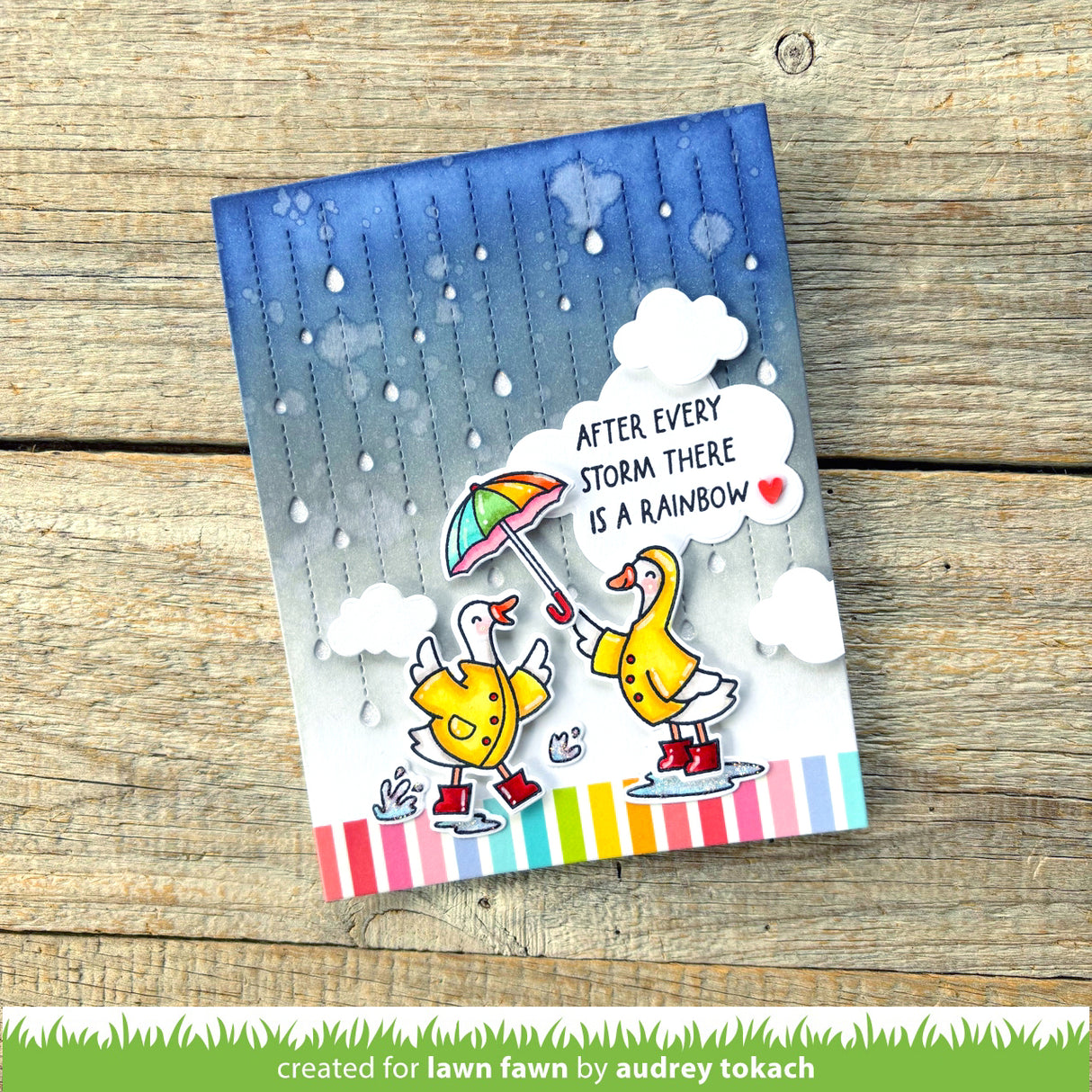 Lawn Fawn LF4075 – Rainbow Sentiments Stamp