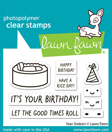 Lawn Fawn LF4084/LF4085 – Year Sixteen Stamp & Die Bundle