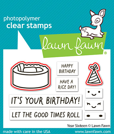 Lawn Fawn LF4084/LF4085 – Year Sixteen Stamp & Die Bundle