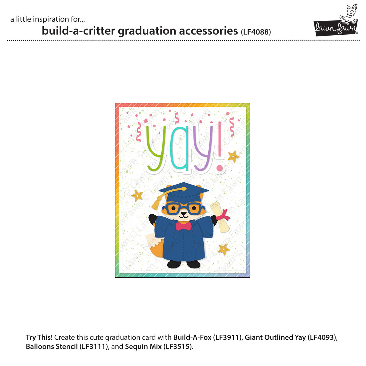 Lawn Fawn LF4088 – Graduation Accessories Dies