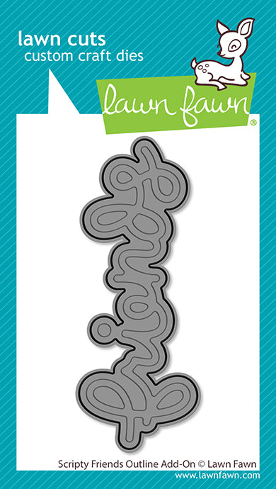Lawn Fawn LF4094 – Scripty Friends Outline Die
