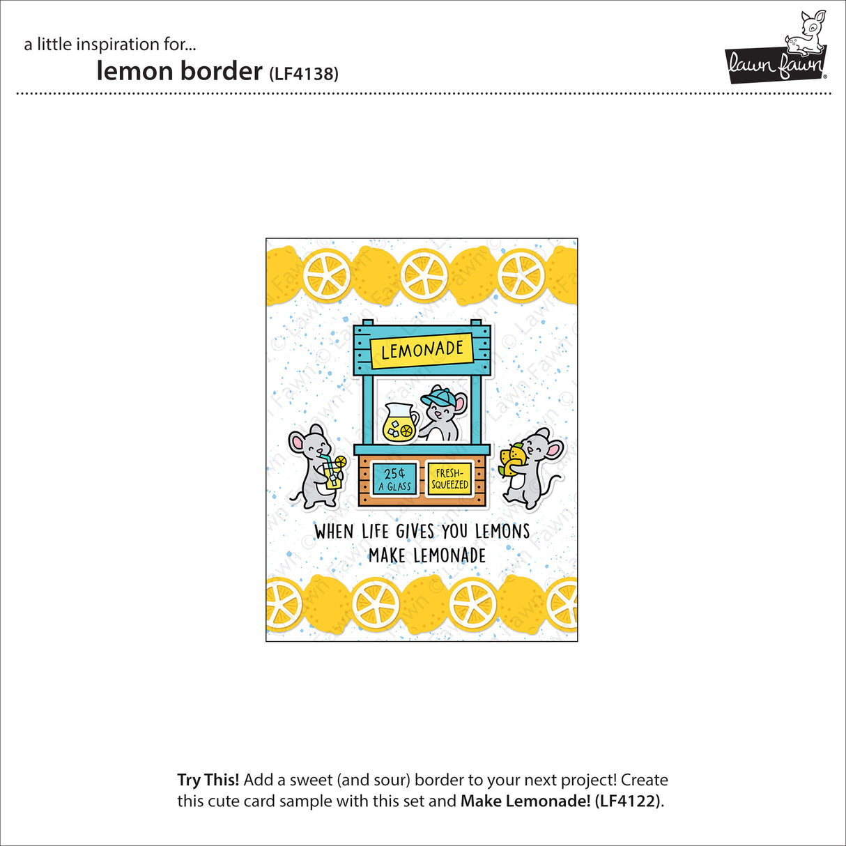 Lawn Fawn Lemon Border (LF4138)