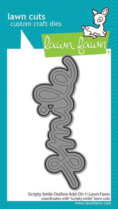 Lawn Fawn Scripty Smile Outline Add-On (LF4142)