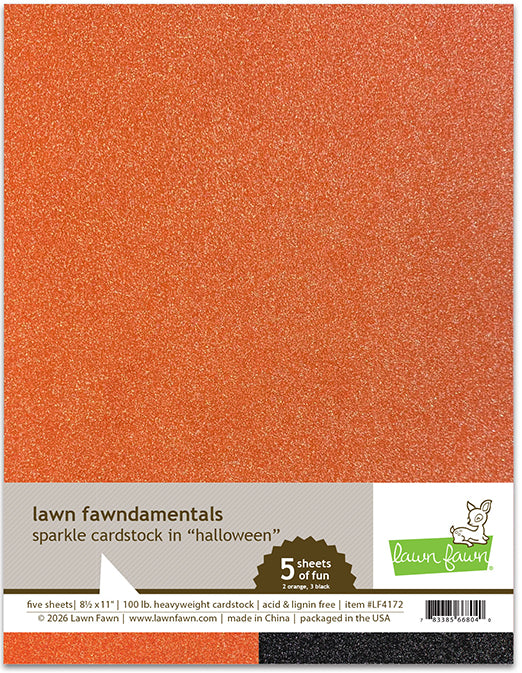 Lawn Fawn Sparkle Cardstock - Halloween Pack - LF4172