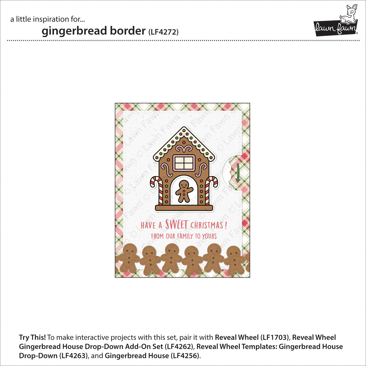 Lawn Fawn LF4272 - Lawn Cuts - Gingerbread Border Dies