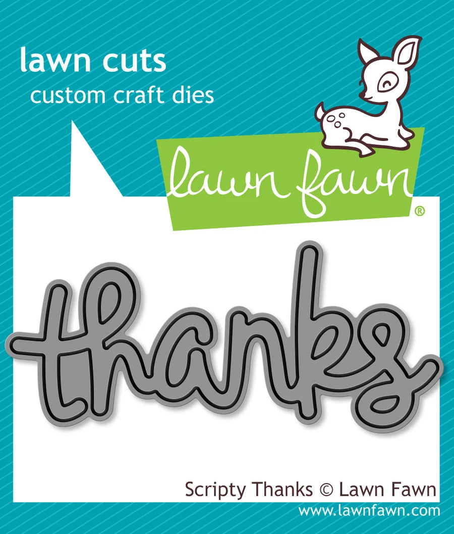 Lawn Fawn Scripty Thanks Dies - LF0690