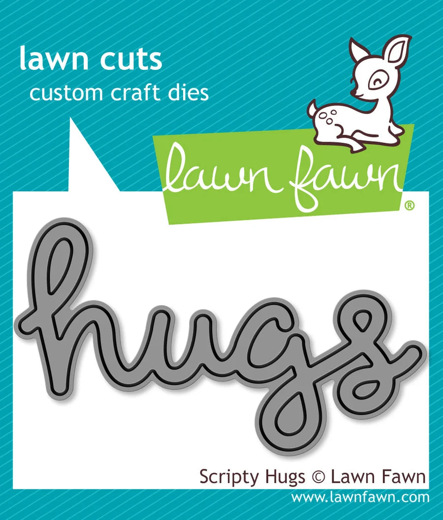 Lawn Fawn Scripty Hugs Dies - LF0835