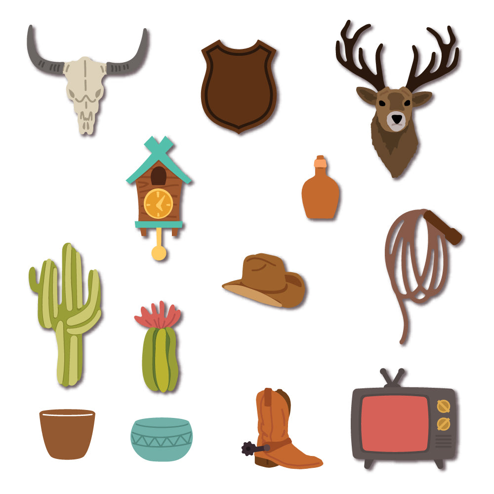 Honey Bee Stamps Lovely Layers: Fireplace Lodge Add-On - Honey Cuts