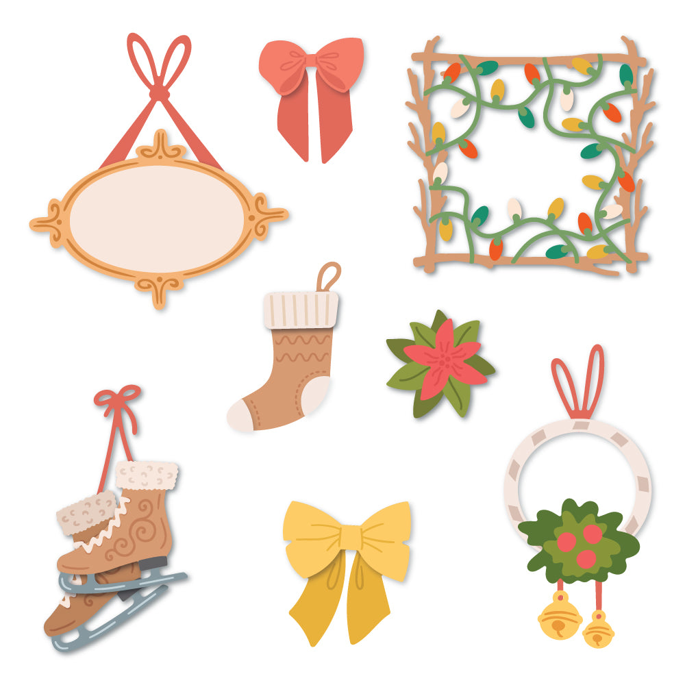 Honey Bee Stamps Lovely Layers: Gallery Wall Holiday - Honey Cuts - Stand-Alone Dies