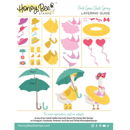 Honey Bee Stamps Porch Goose Closet: Spring - Honey Cuts Stand-Alone Dies