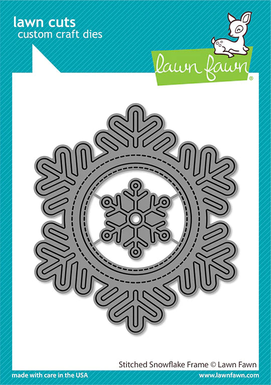 Lawn Fawn LF2701 – Stitched Snowflake Frame Die