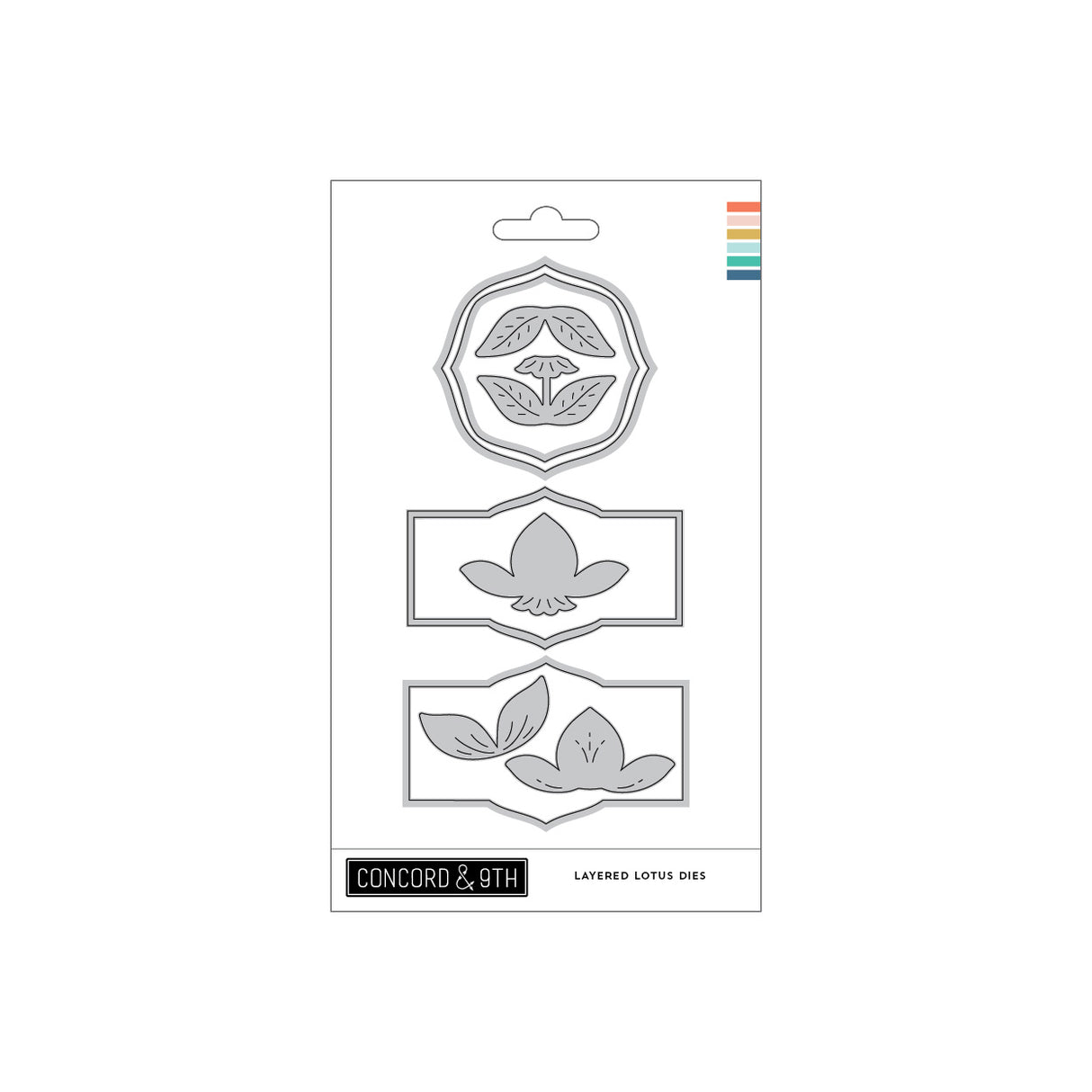 Concord & 9th Layered Lotus Stamp Set (4 x 4) & Die Bundle
