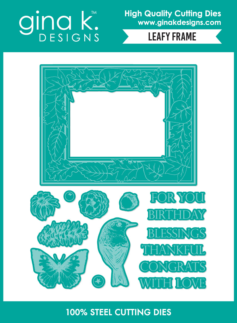 Gina K Designs Bundle - Leafy Frame