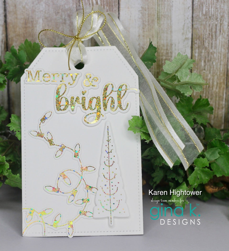 Gina K Designs POLY-GLAZE Foiling Sheets- Let Your Light Shine