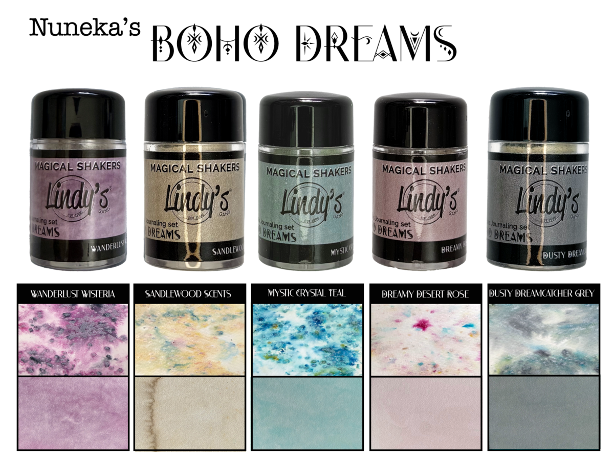 Lindy's Stamp Gang Boho Dreams Magical Shaker 2.0 SET (mshaker-SET-10)