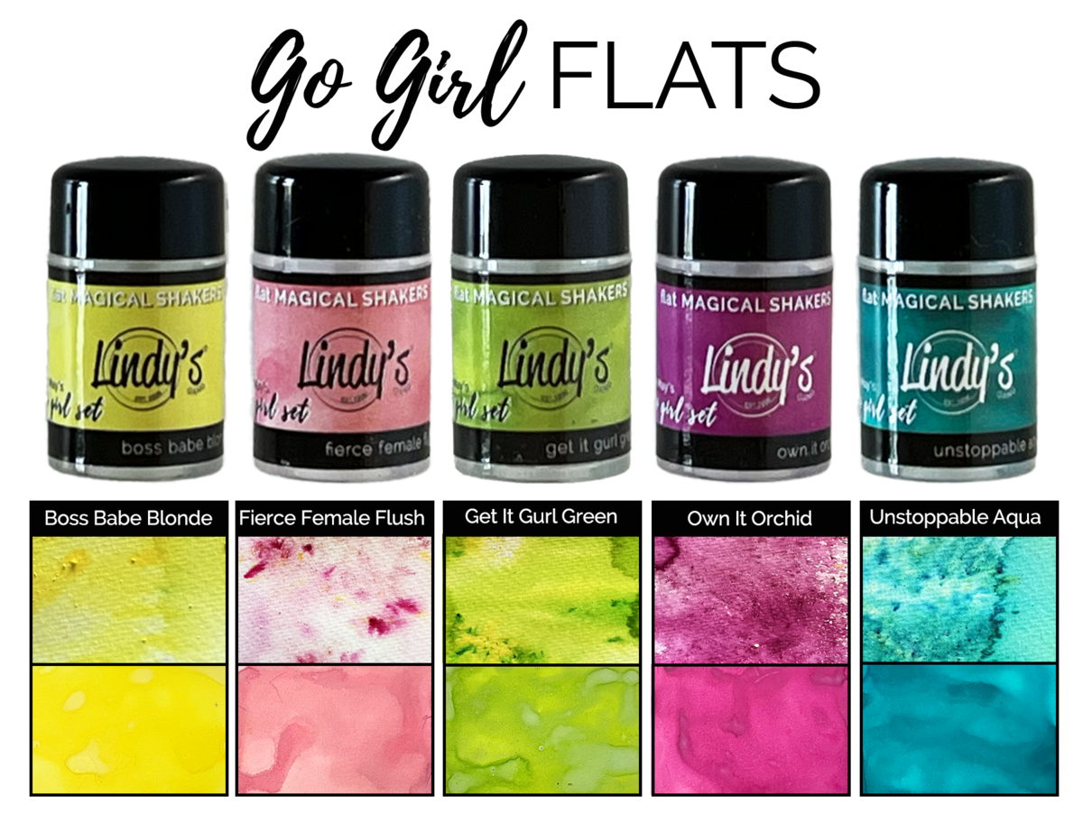 Lindy's Stamp Gang Go Girl! Flats Magical Shaker 2.0 SET (mshaker-SET-08)