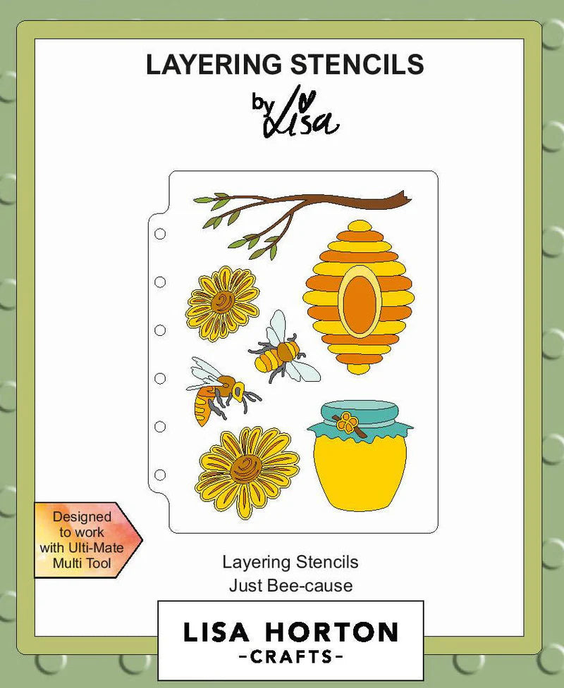 Lisa Horton Crafts Just Bee-Cause 5x7 Layering Stencils