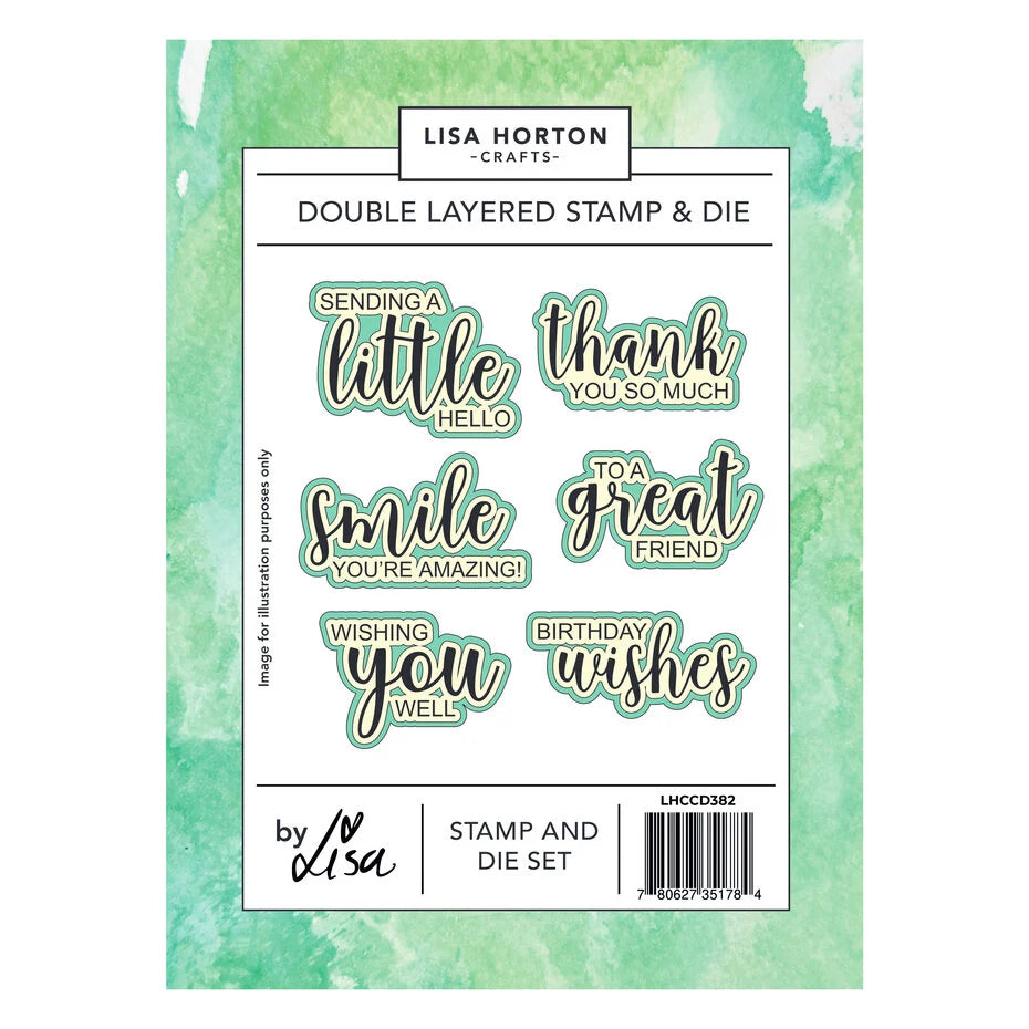 Lisa Horton Crafts Stamp and Die Set Double Layered - LHCCD382