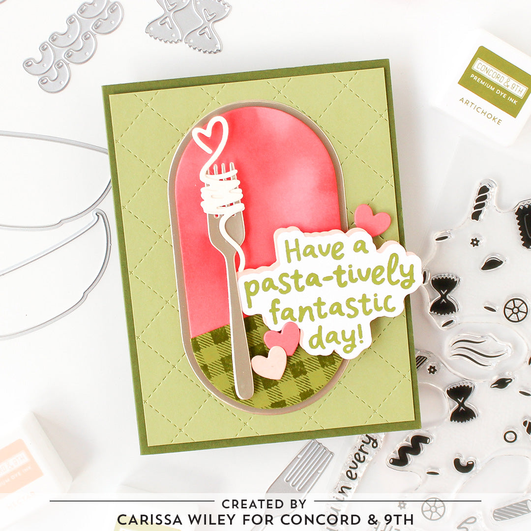 Concord & 9th Lotsa Pasta Turnabout™ Stamp Set (6" x 8") & Die Bundle