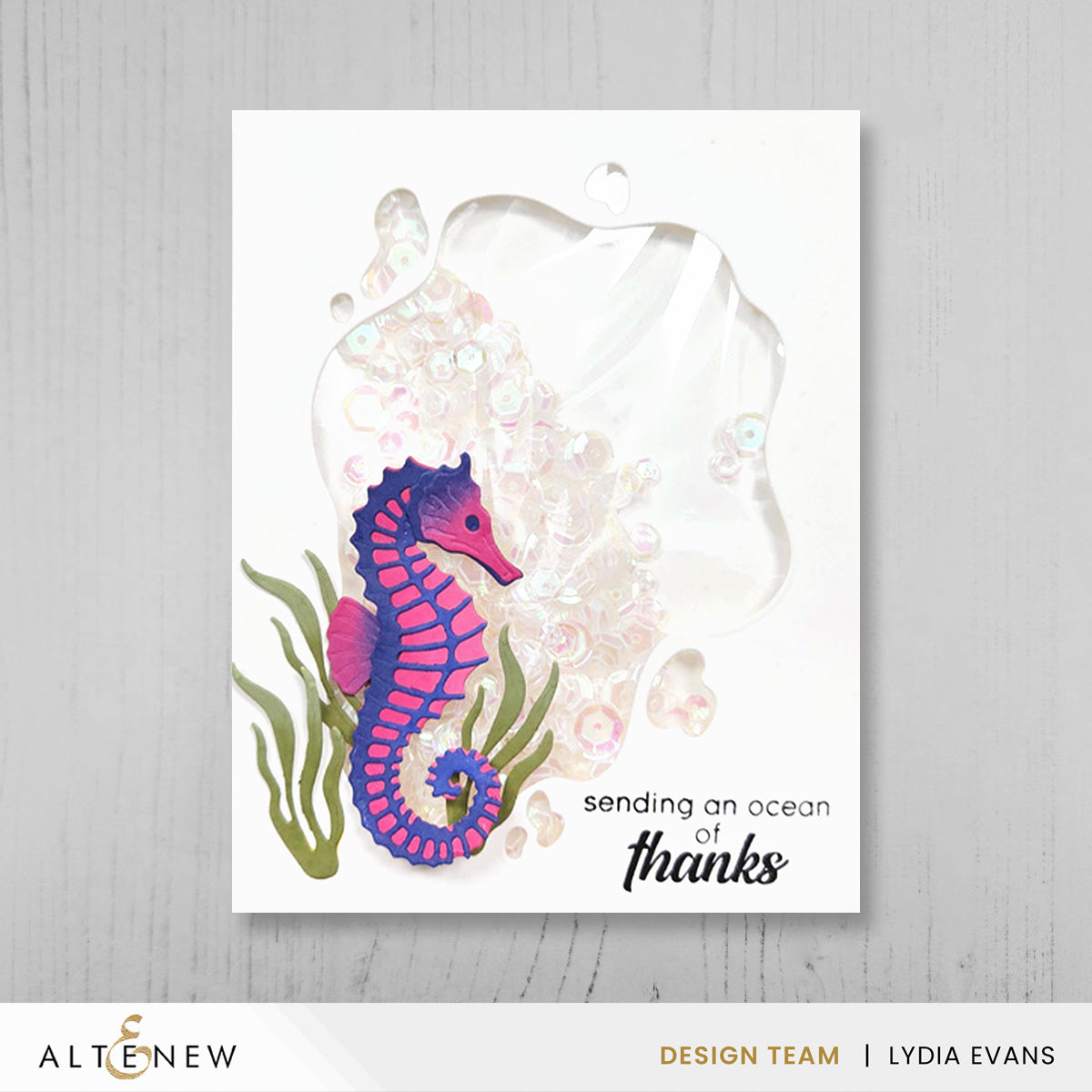 Altenew Mini Delight: Graceful Seahorse Stamp & Die Set