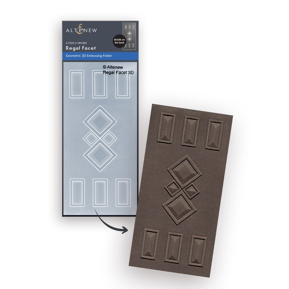 Altenew Regal Facet 3D Embossing Folder