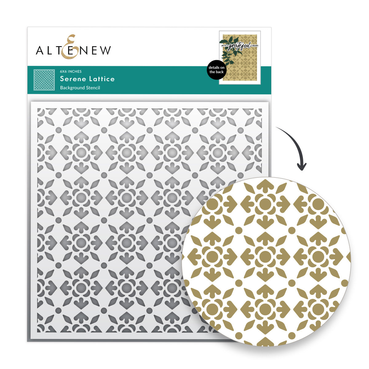 Altenew Serene Lattice Stencil