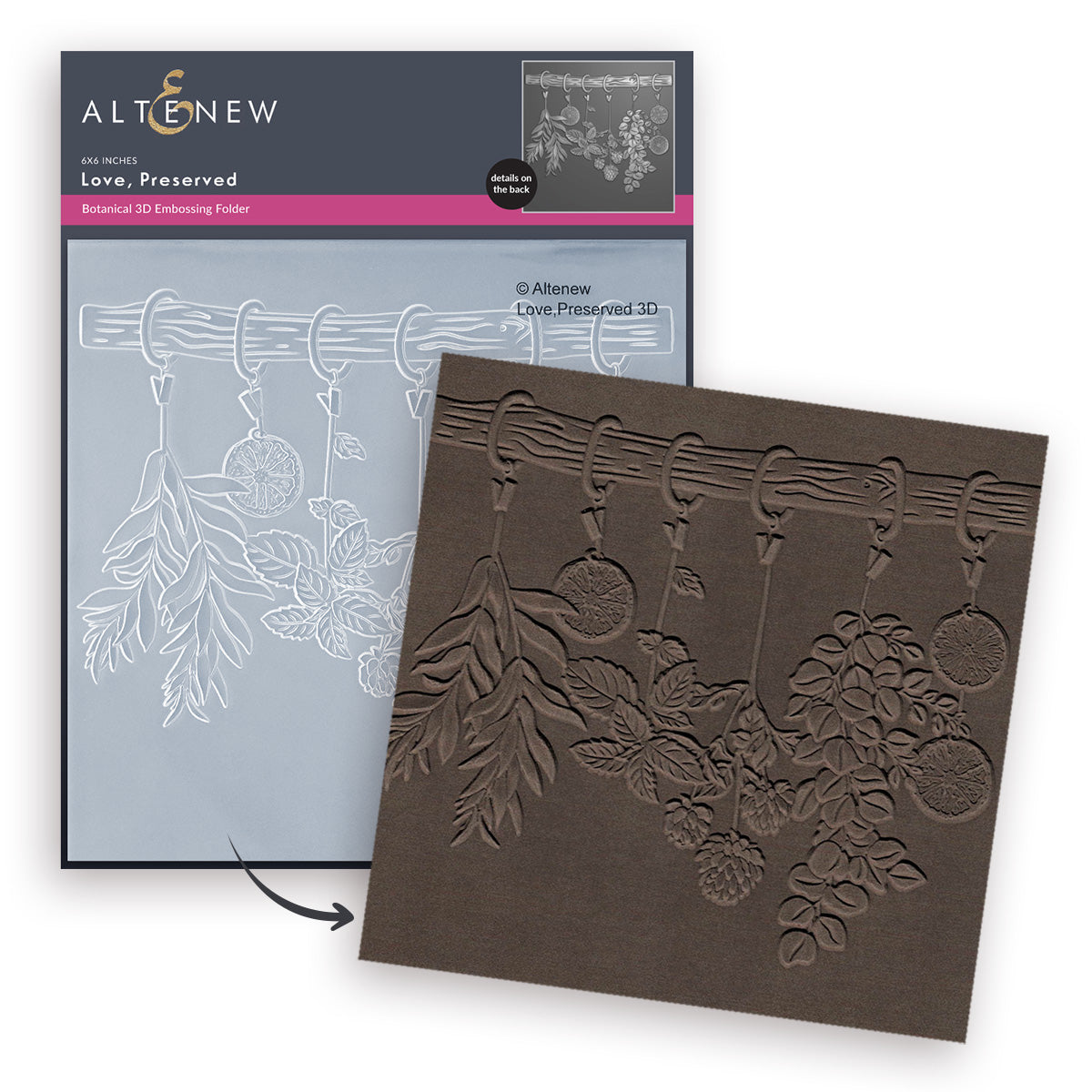 Altenew Love, Preserved 3D Embossing Folder
