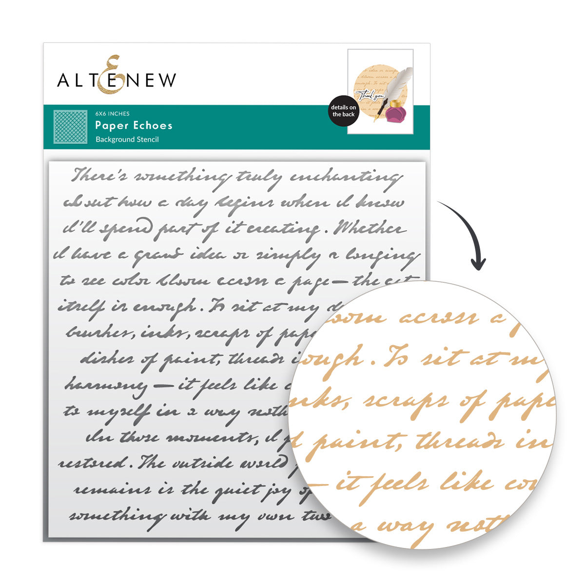 Altenew Paper Echoes Stencil