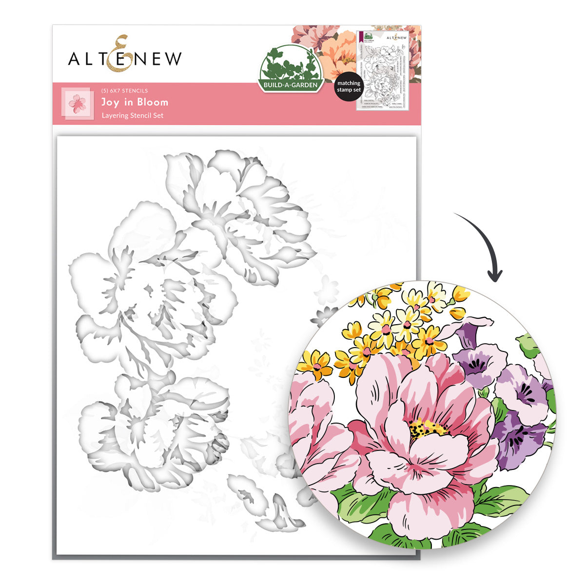 Altenew Build-A-Garden: Joy in Bloom & Add-on Die Bundle - ALT11644BN